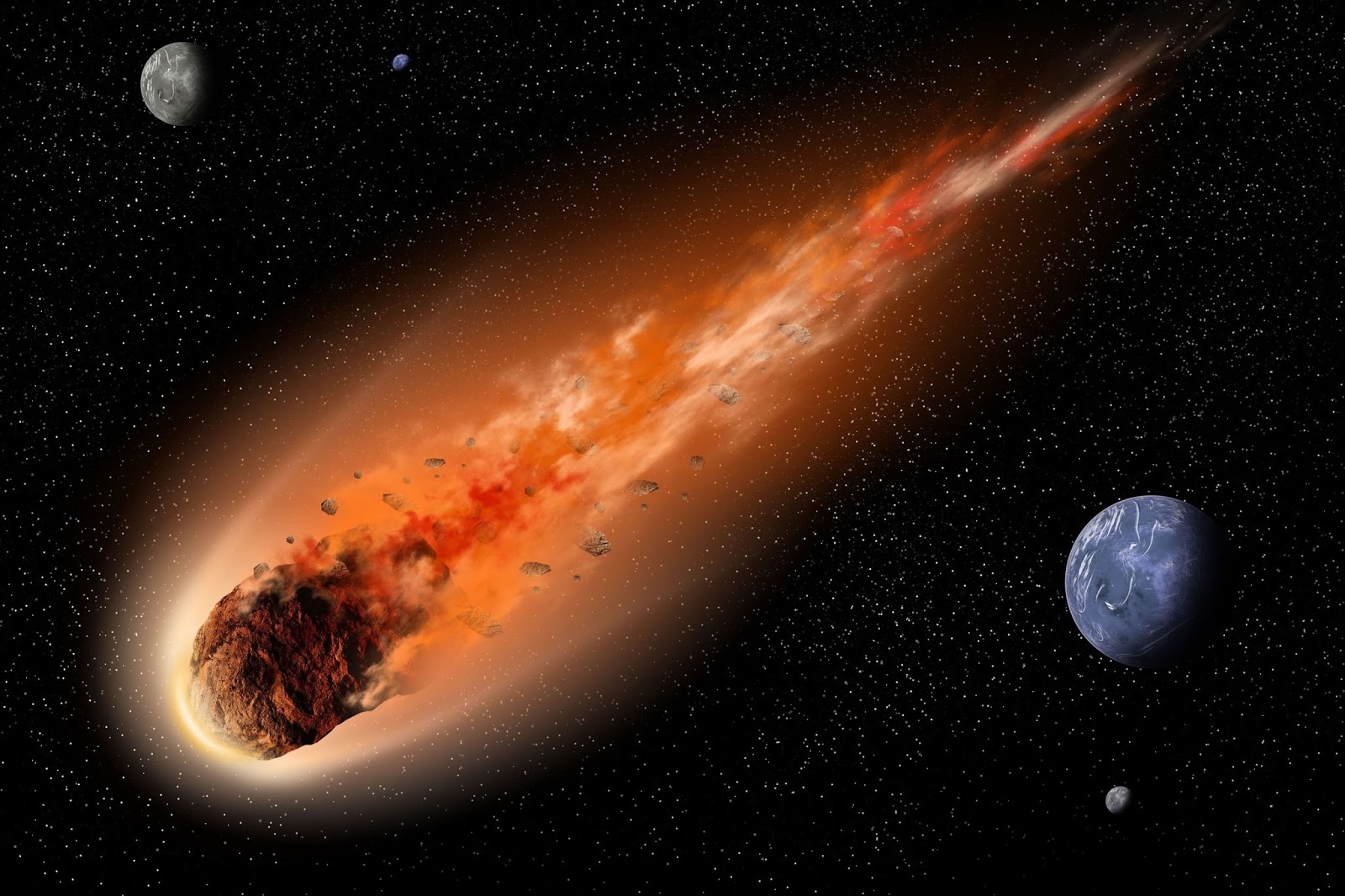 Komet  Dengan Diameter 1 Km Meteor
