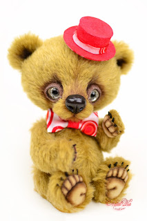 Artist teddy bear, handmade bear, ooak bear, NatalKa Creations, teddies with charm, teddy bears, Künstlerteddy, Künstlerbär, Teddybär, Unikat, artist teddy bear buy, Teddybär kaufen