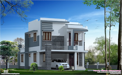 Beautiful 1650 sq.feet modern home design | House Design Plans