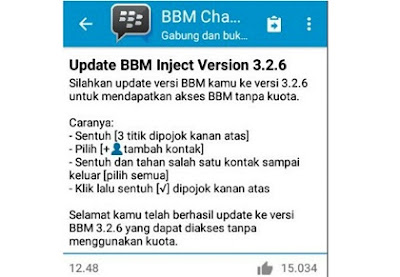 saluran bbm penipu