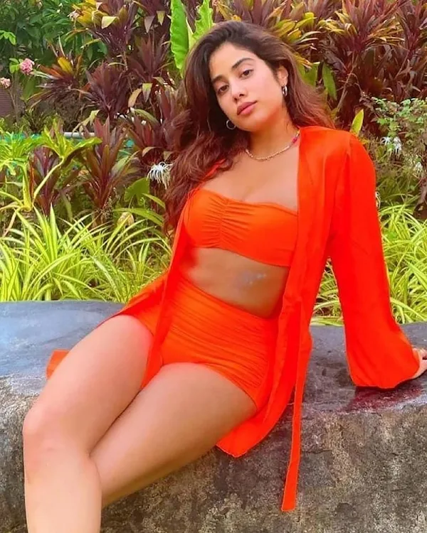Janhvi Kapoor legs thighs bikini curvy actress