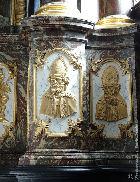 Church of Saint-Nicholas in Eupen, Belgium | Confessional chairs Liège style | Church interior from the 18th century