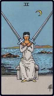 The 2 of Swords - Tarot Card from the Rider-Waite Deck