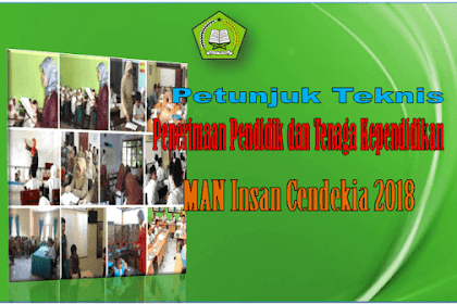 Juknis Penerimaan pendidik dan tenaga pendidikan MAN Insan Cendekia 2008