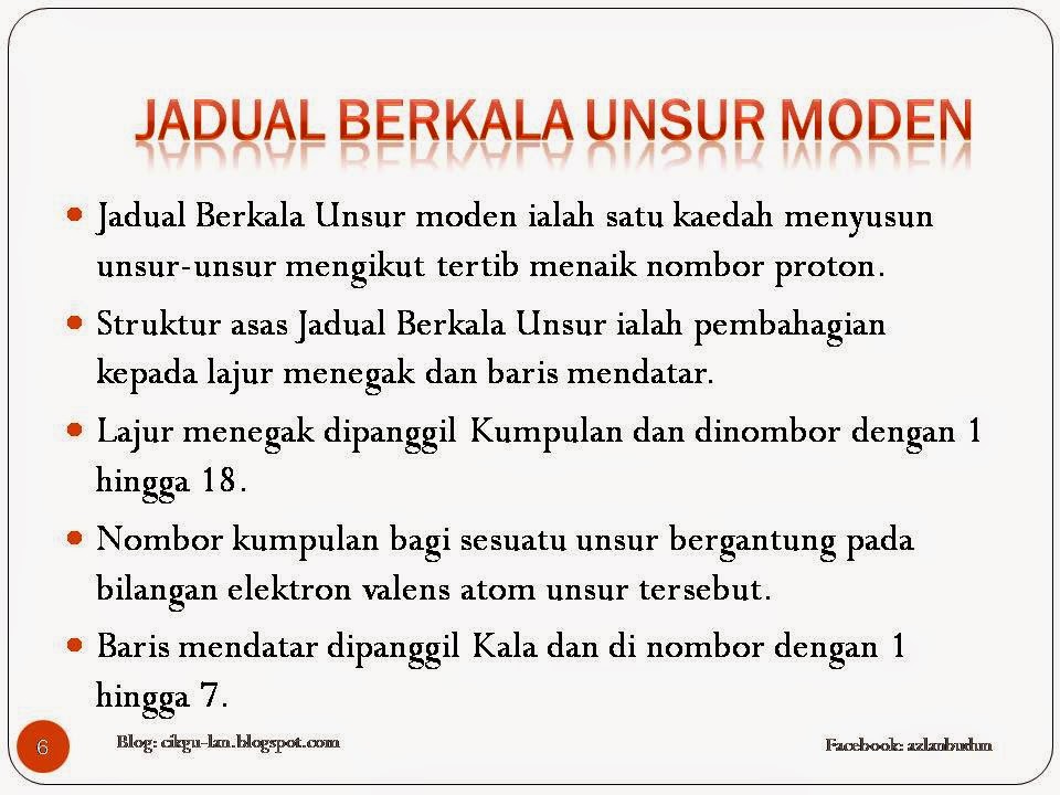 BAB 4: JADUAL BERKALA UNSUR