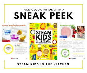 STEAM Kids in the Kitchen-  Awesome list of over 70+ science, technology, engineering, art, and mathematics inspired ideas for kids to try... in the kitchen!