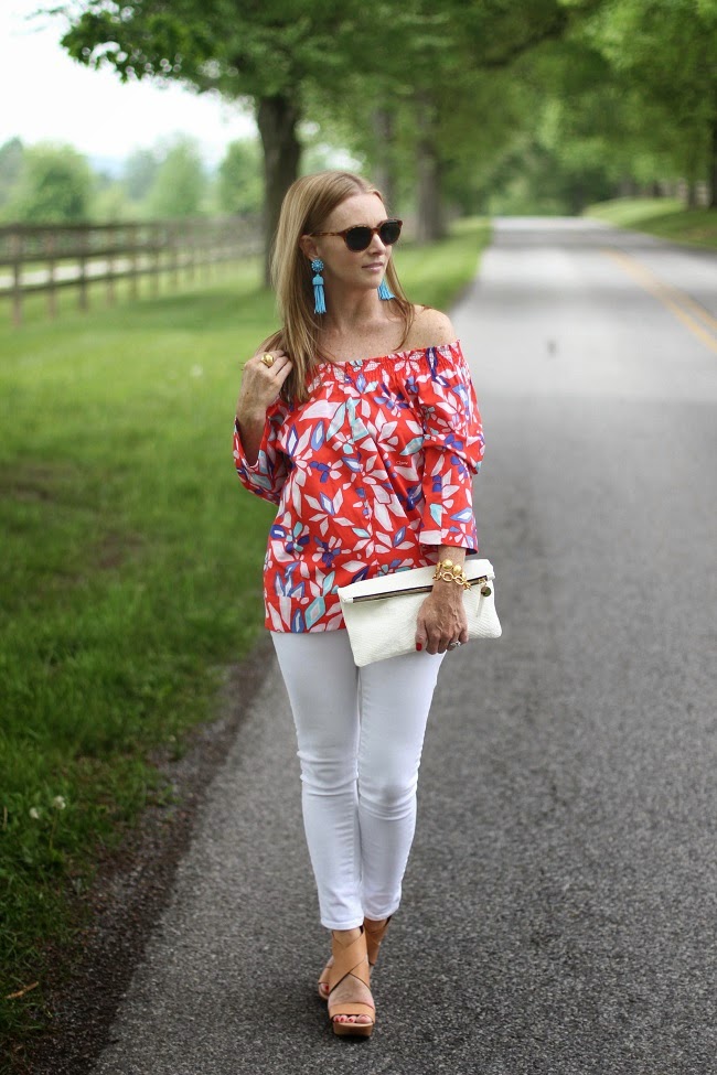 DVF floral tops, what are pump shoes