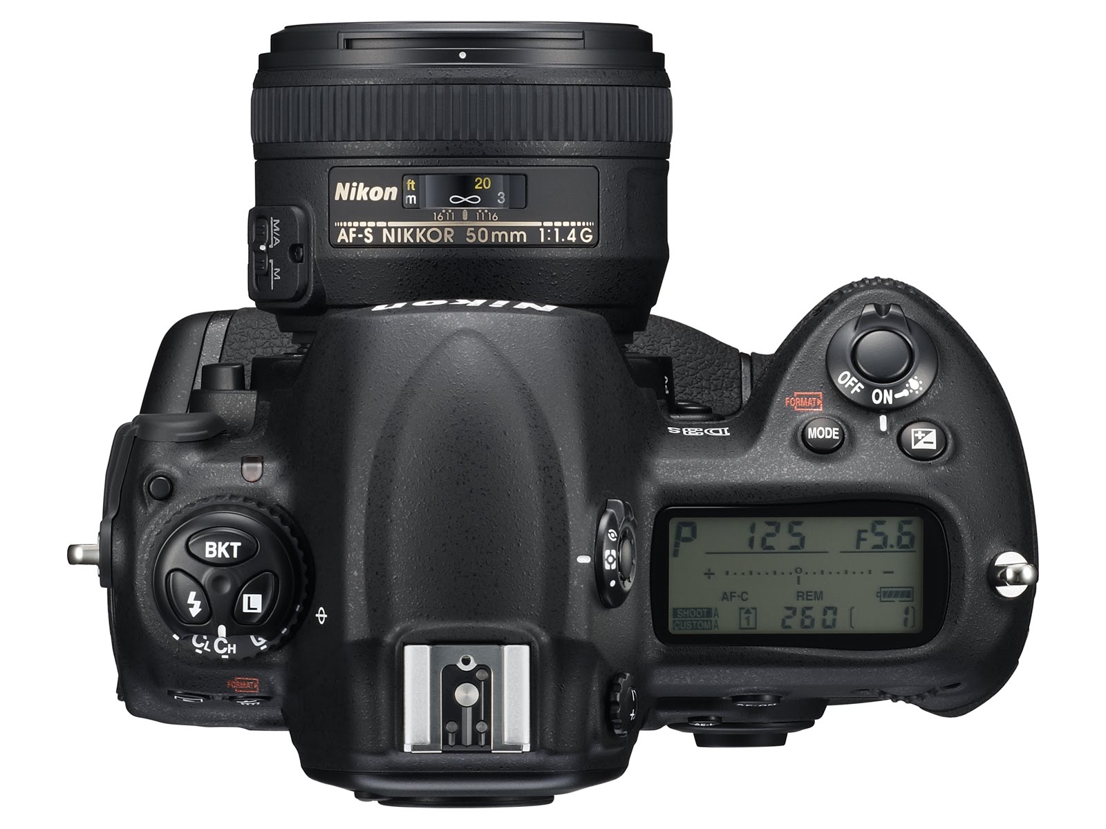 Nikon D3s - Top