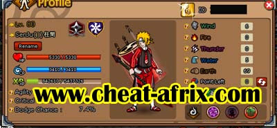 Cheat New Hair Style By Cheat-Afrix Ninja Saga