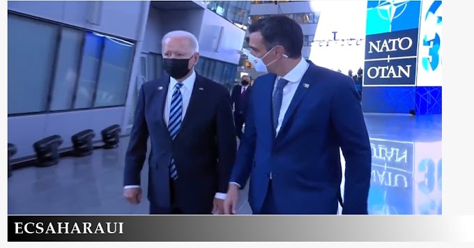 Mínimo contacto entre Sánchez y Biden, que se reduce a una breve coincidencia en los pasillos.