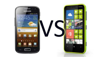 ... round with Nokia's Lumia 620 squaring up to the Samsung Galaxy Ace 2
