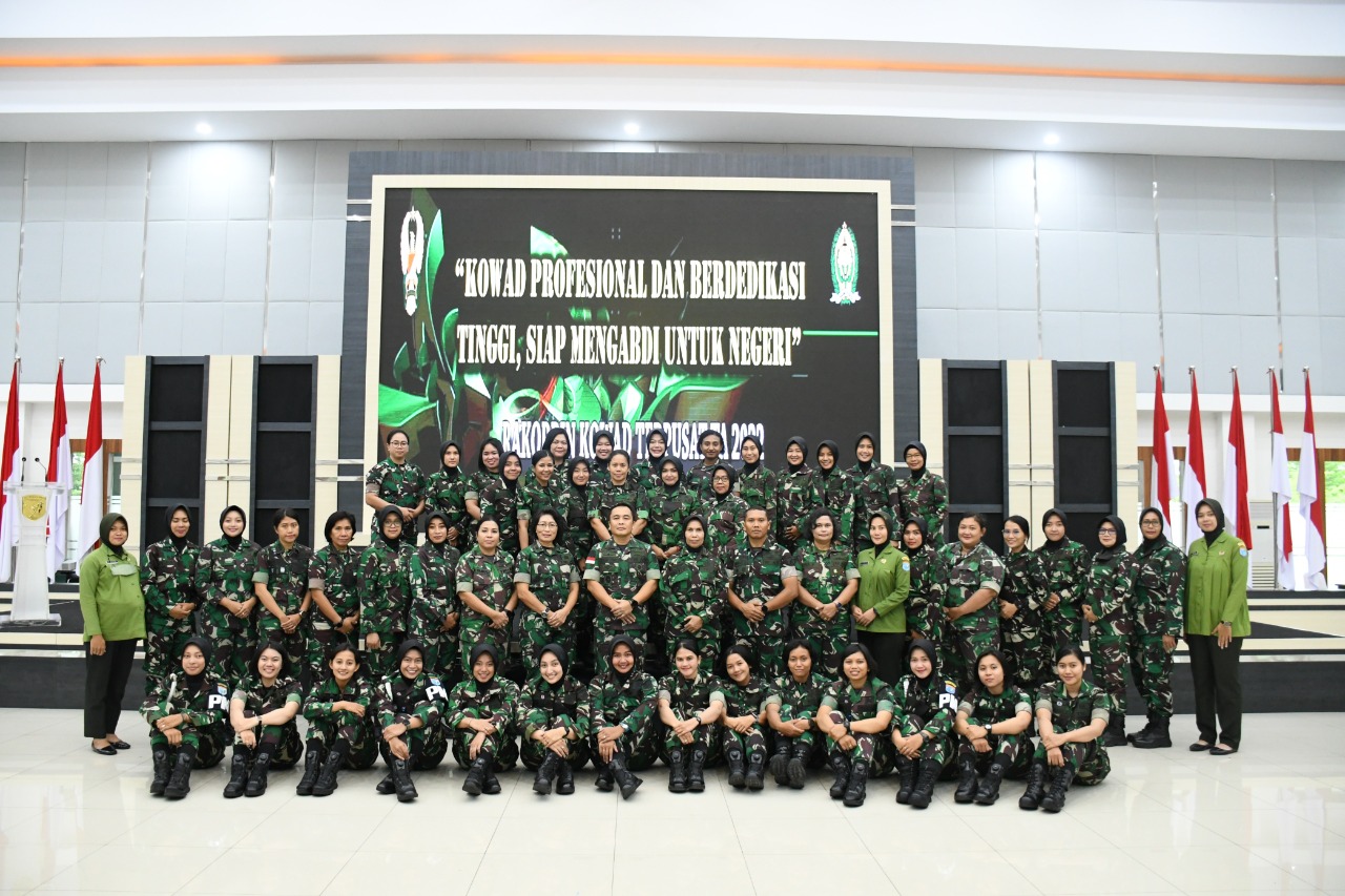 Korps Wanita Angkatan Darat Kodam XII Tpr Ikuti Rakorbin Terpusat TA 2022