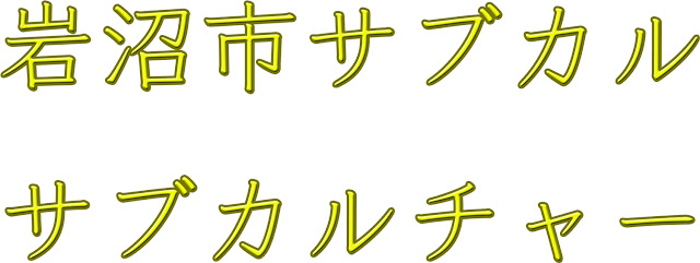 サブカル　岩沼市 サブカルチャー