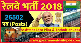 RRB ALP Recruitment 2018 | 26502 Apply RRB ALP Technician Jobs