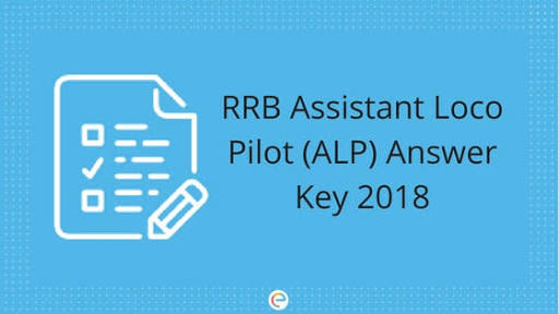 RRB ALP CEN 01/2018 Answer Key Date has been issued