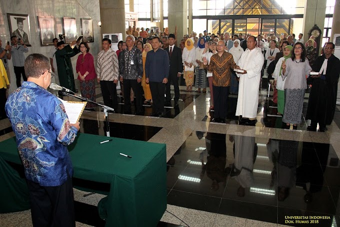 Rektor UI Kembali Lantik 4 Dekan Fakultas 