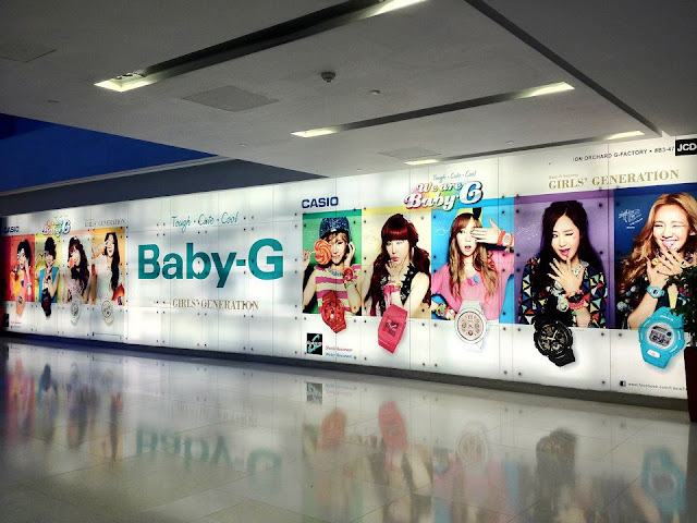 SNSD "Casio Baby-G" advertisement Gallery in Singapore