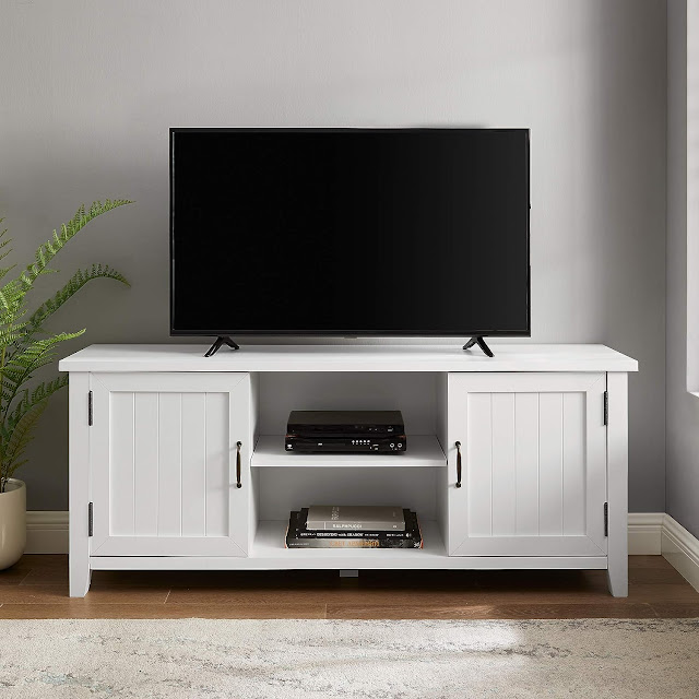 White TV Stands with a Contemporary Design