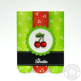 Sunny Studio Stamps: Fresh & Fruity Cherry Card by Mendi Yoshikawa