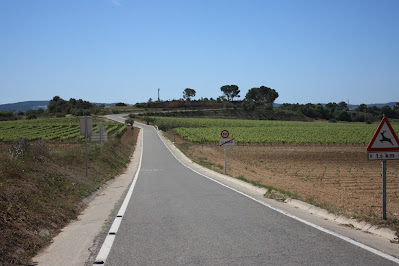 BANYERES DEL PENEDÈS CASTELL DE BANYERES - ERMITA DE LA MARE DE DÉU DELS ARQUETS - LLEGER - ERMITA SANT PONÇ; carretera TV-2122 als afores de Lleger