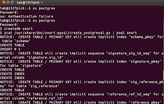 Postgres create database and user