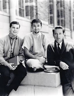 Dwayne Hickman as Dobie Gillis, Bob Denver as Maynard G. Krebs, and Steve Franken as Chatsworth Osbourne, Jr.