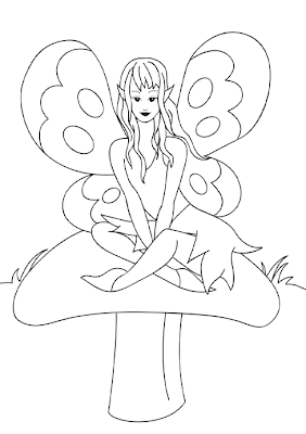 Fairy Coloring Pages on Fairy Coloring Pages