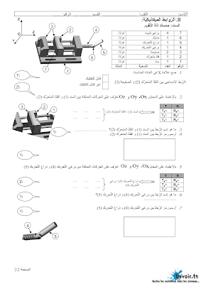 فرض مراقبة 2 تربية تكنولوجية  سنة تاسعة أساسي