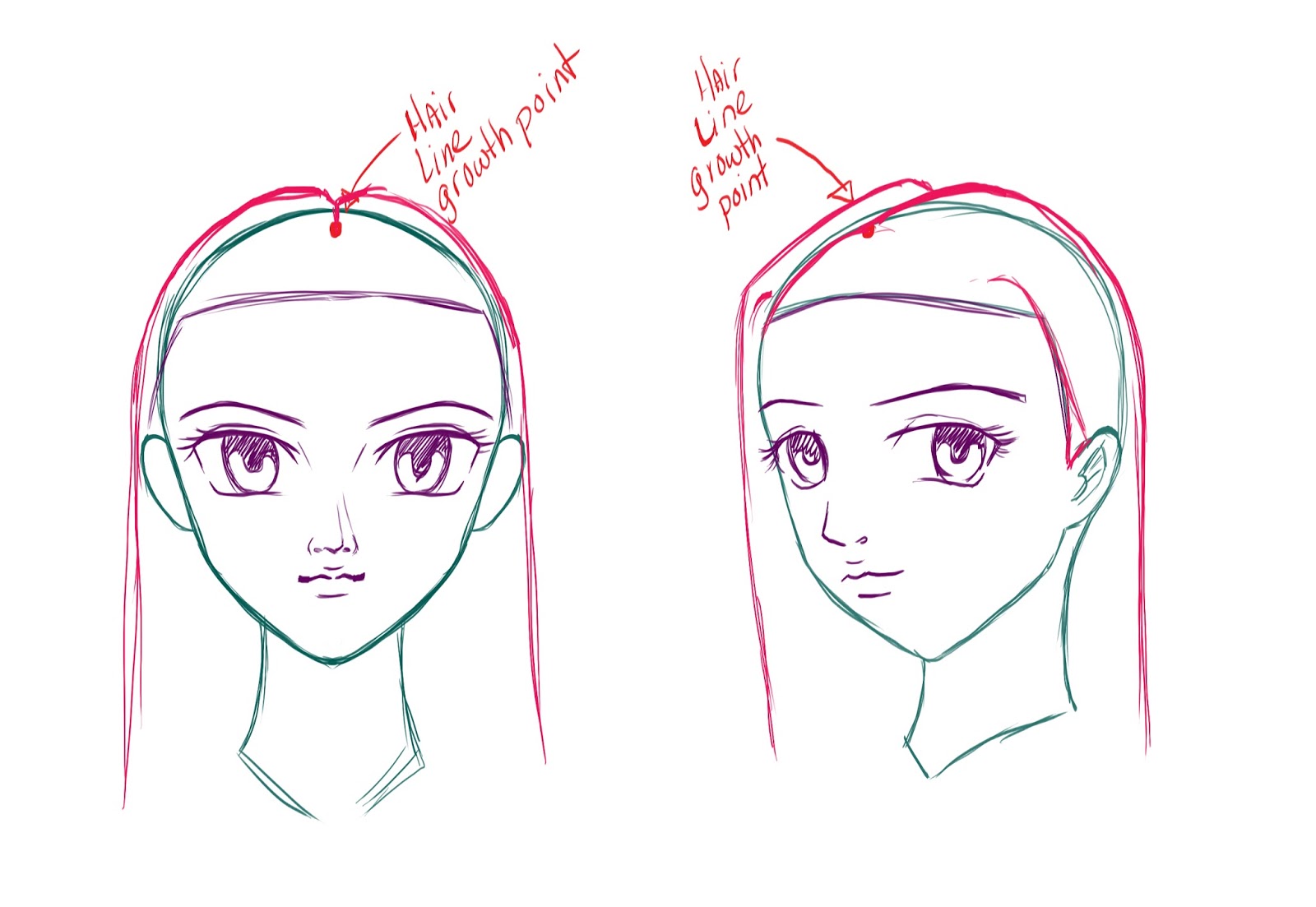 How To Draw Anime Manga Hair Draw Central