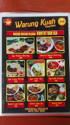 Buku menu makanan dan minuman food court dapur kayu manis condet di jakarta timur