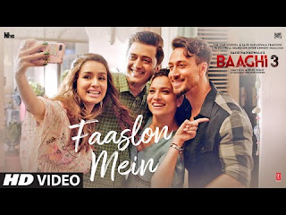 Faaslon Mein Video(LYRICS) Baaghi 3 | Tiger Shroff, Shraddha Kapoor lyricalfield