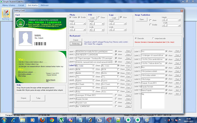 Software Kartu pelajar