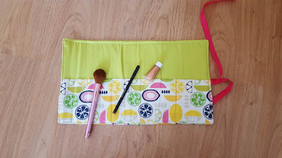 DIY makeup brush roll (tutorial)