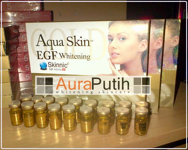 Skinnic Aqua Skin Whitening EGF Gold | Obat Suntik Putih 