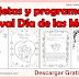 Tarjetas y programa del festival día de las madres