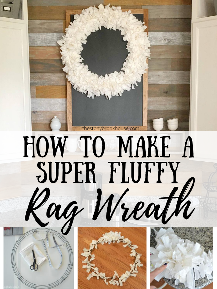 How To Make a Fluffy Rag Wreath