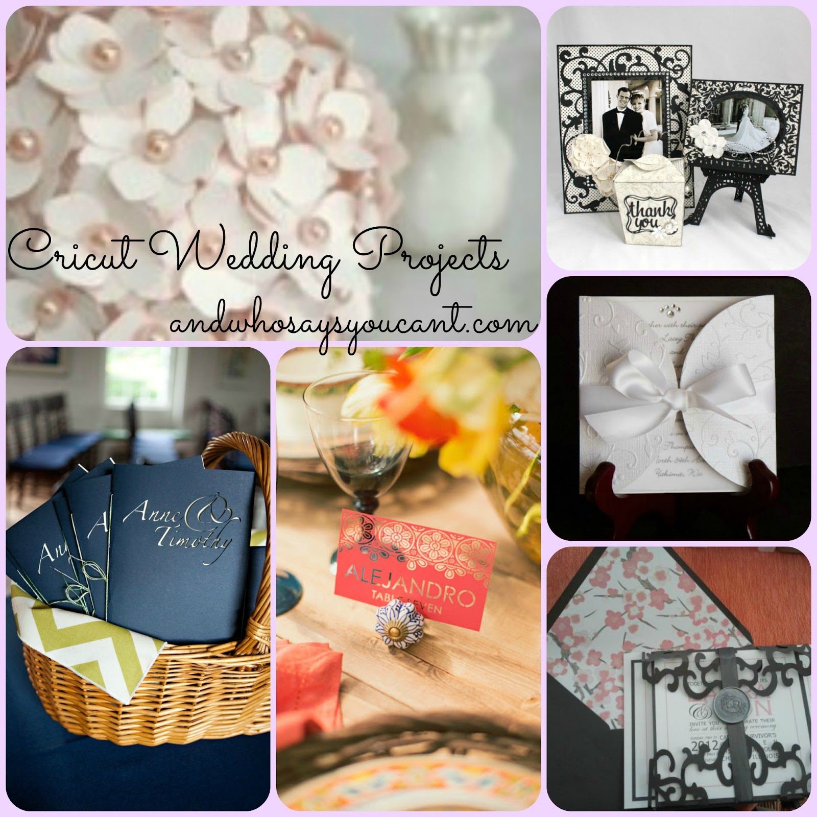 And Who Says You Can't?: DIY WEDDING PROJECTS WITH YOUR CRICUT