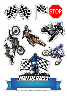 Topo De Bolo Motocross