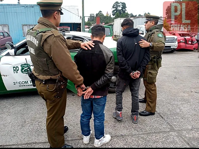 Carabineros detiene a banda criminal en Puerto Montt