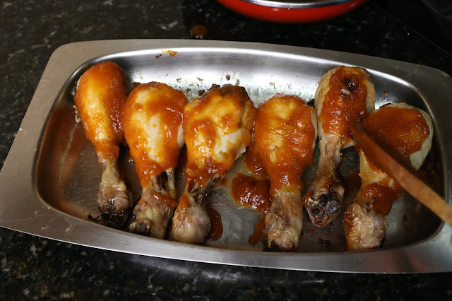 Preparación de jamoncitos de pollo al horno