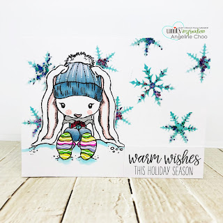 ScrappyScrappy: Christmas Cuddlebugs with Unity Stamp  - Winter Bunny Cuddlebug #scrappyscrappy #unitystampco #tierrajackson #cuddlebug #christmascard #cardmaking #papercraft #quicktipvideo #youtube #copicmarkers #snowflake #winterwishes #glitterific #timholtz #distressoxide