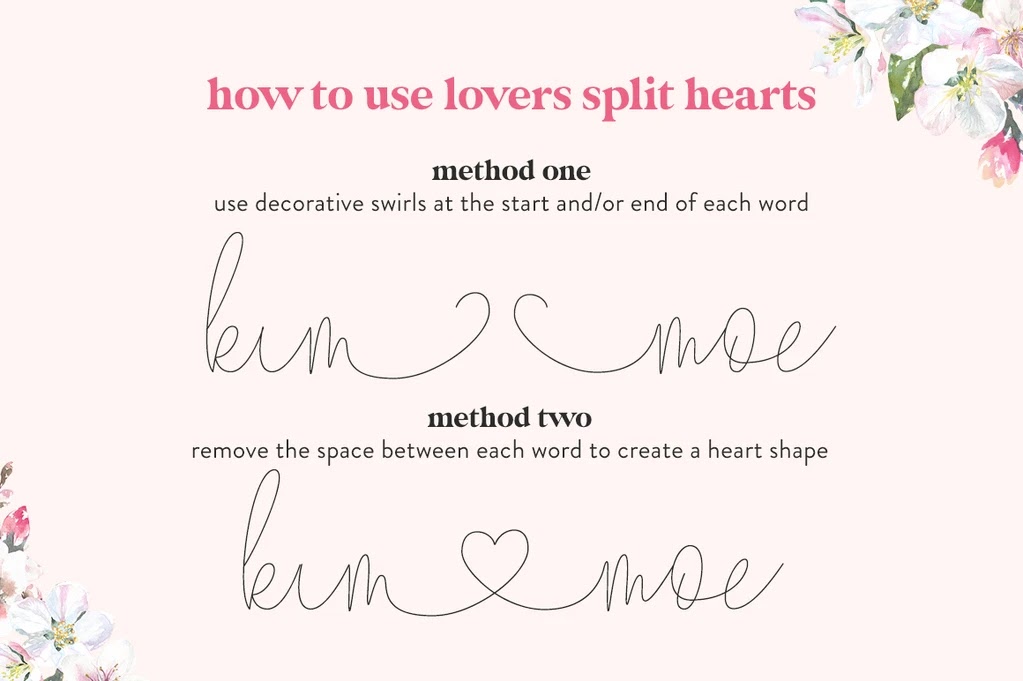 25 Fonts With Hearts In The Middle And How To Use Them In Silhouette Studio Silhouette School