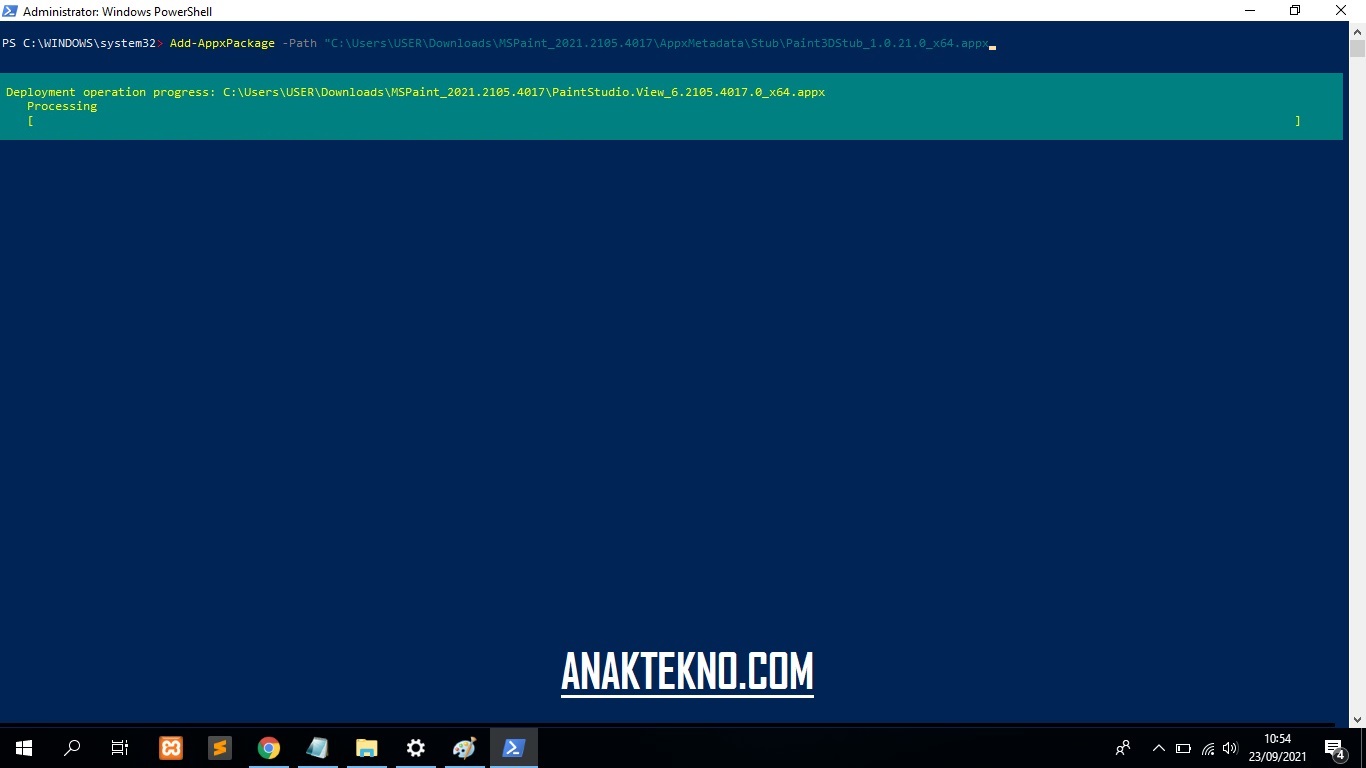 Cara Instal .Appx Menggunakan Windows PowerShell