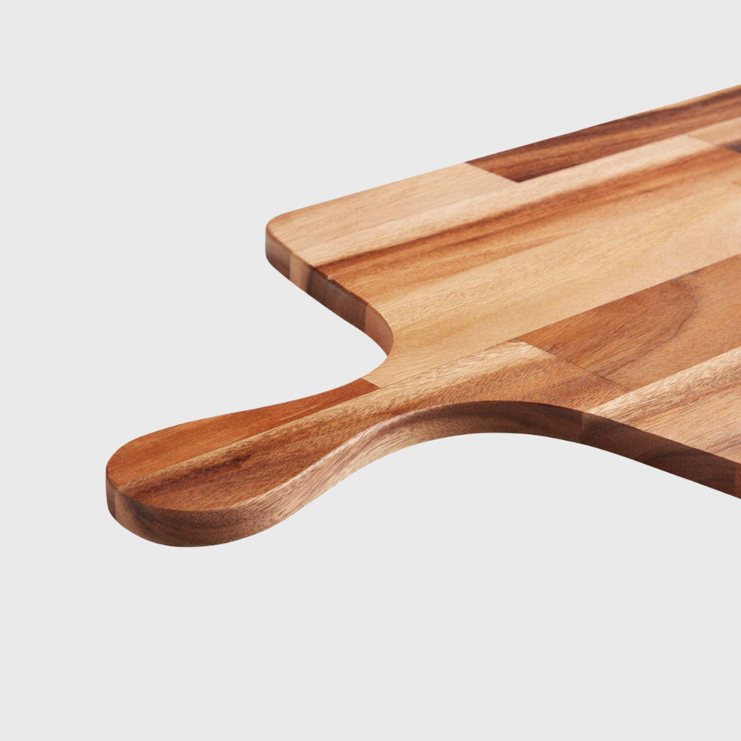 extra large acacia wood paddle cutting board