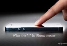 What the “i” in iPhone means