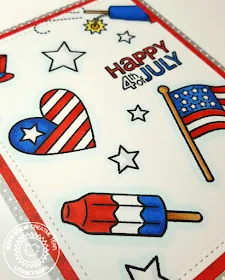 Sunny Studio Stamps: Stars & Stripes Fourth of July Card by Lindsey Bailey