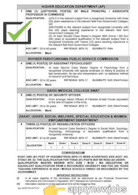 Job Openings at Khyber Pakhtunkhwa Public Service Commission- Latest Advertisment 2024