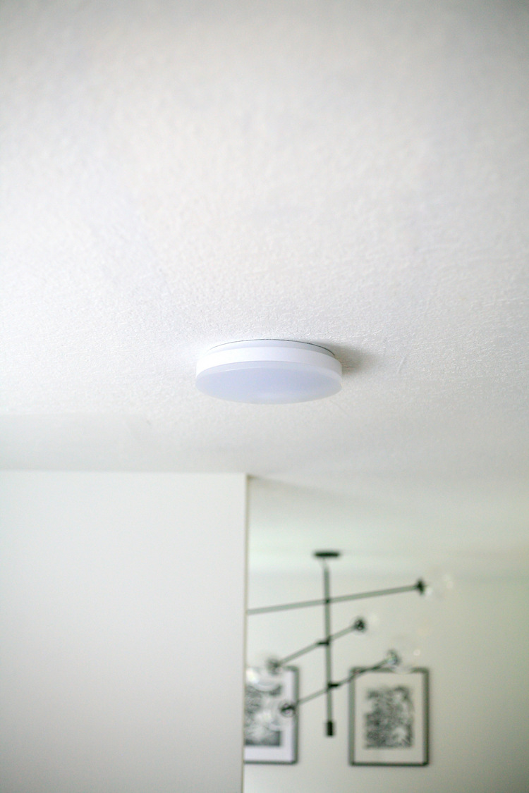 How To Replace A Fluorescent Light With An LED Flush Mount Kitchen Update Tutorial Create Enjoy