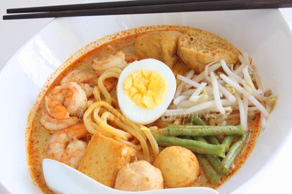 laksa johor resepi. kari. resepi laksa johor.