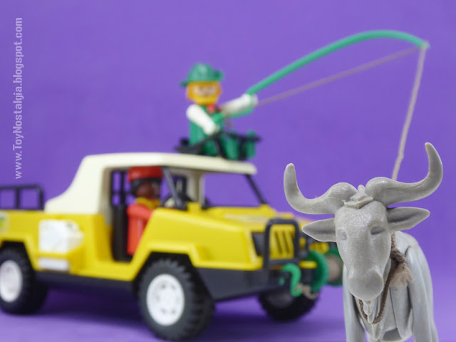 Playmobil 3528 -  vehículo Safari  Caza del Ñú con la caña (Playmobil Safari)